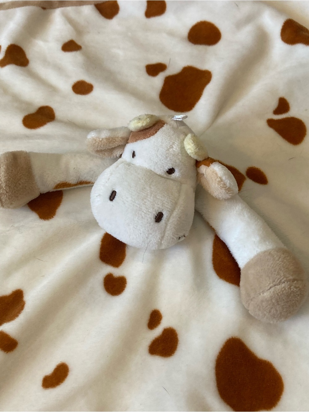 Teddy Kompaniet Bastad Sweden Cow Lovey Security Blanket Plush Diinglisar New